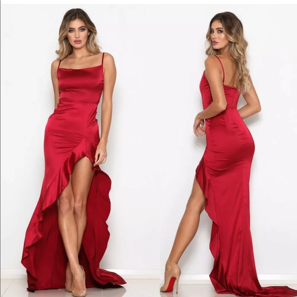 🔸🆕 JADA ➖ RED NITE ON THE TOWN DRESS - Picture 2 of 5